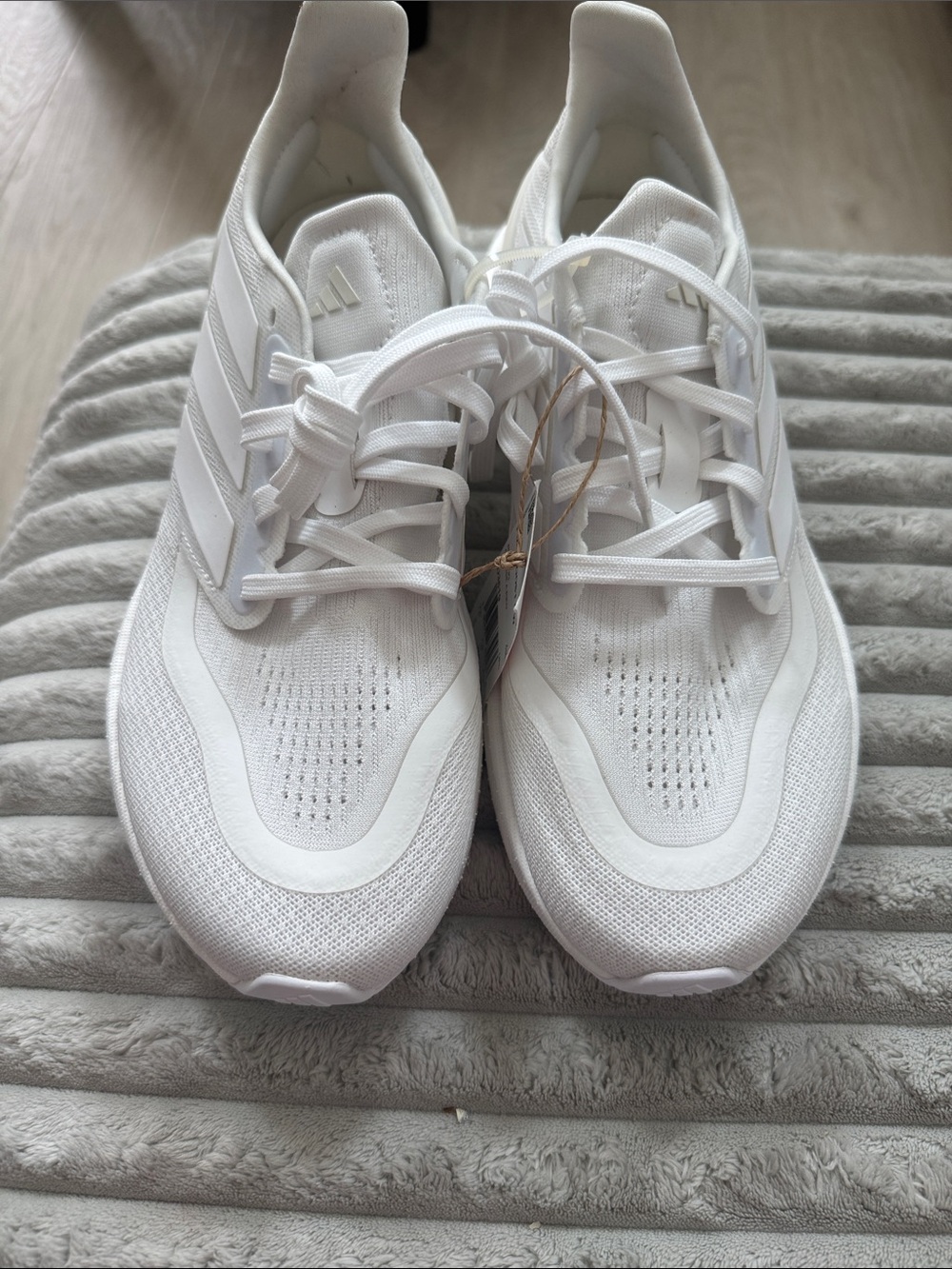 adidas Men’s All-White Athletic Running Shoes